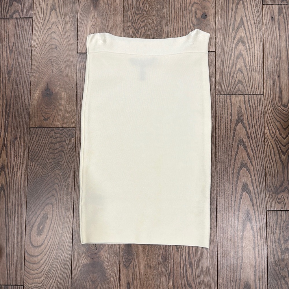 Bcbg white bandage skirt